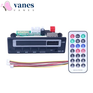 Vanes1 บอร์ดถอดรหัสเครื่องเล่น MP3 12V TF FM บลูทูธ 5.0 ไร้สาย สําหรับรถยนต์