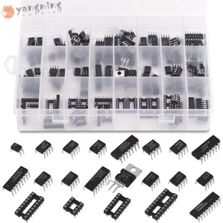 Yangming ชิปวงจรรวม 8 14 16 18 Pins 21 Values 2.54 มม. 169 ชิ้น