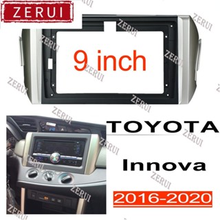 Zr ชุดกรอบเครื่องเล่นสเตอริโอ 9 นิ้ว 10.1 นิ้ว อุปกรณ์เสริม สําหรับรถยนต์ TOYOTA Innova 2016-2020