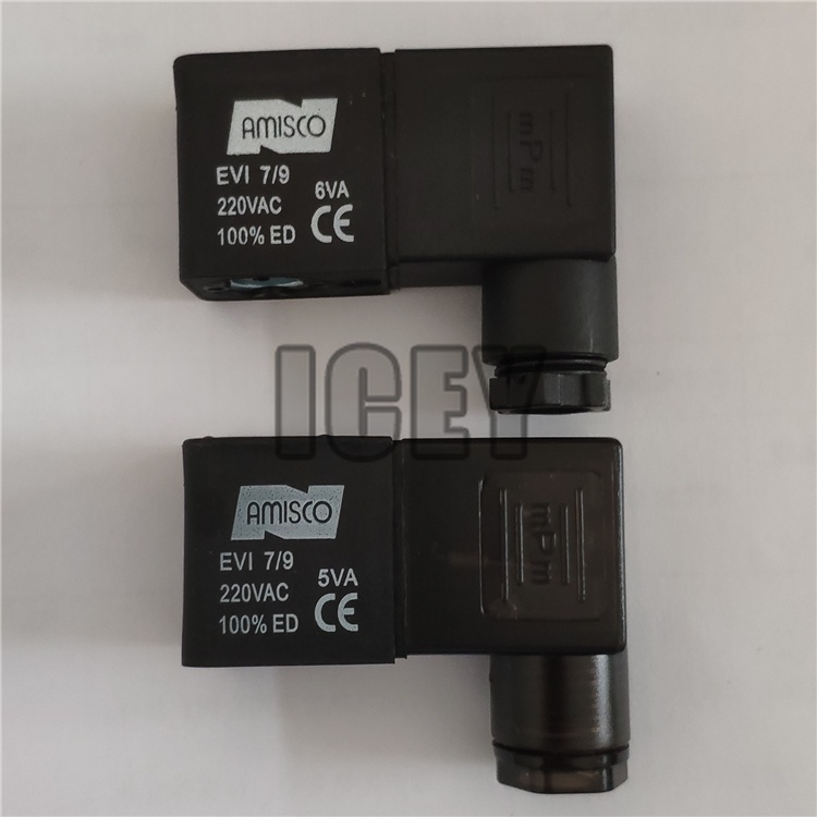 Amisco โซลินอยด์วาล์วคอยล์ EVI 7/9 220VAC 6VA/5VA 24VDC 6.5W/3W
