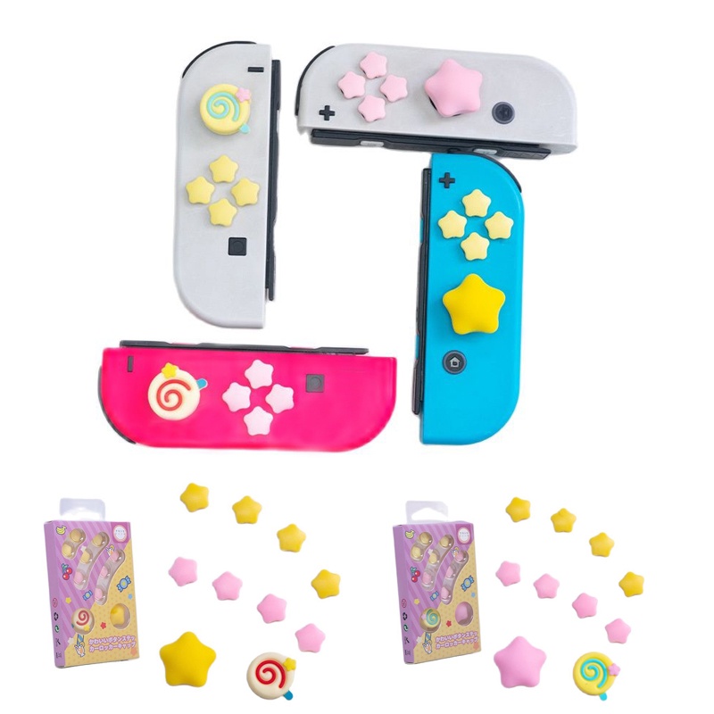 Kirby Super Star ABXY สติกเกอร์ปุ่มกดจอยสติ๊ก สําหรับ Nintendo Switch & Switch Oled JoyCon