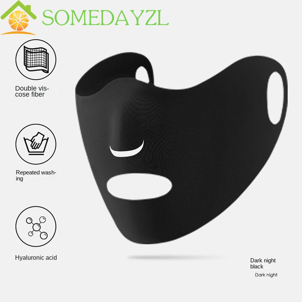 Somedayzl หน้ากากกันแดด กอล์ฟ ยืดหยุ่น กีฬา สีพื้น ผ้าพันคอ หน้าร้อน สําหรับผู้ชาย ผู้หญิง ป้องกันรังสียูวี สําหรับกันแดด ผ้าคลุมหน้า