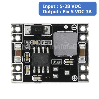 (1ชิ้น) DE054 โมดูลลดแรงดันไฟ MP1584EN 5-28VDC to Fix 5VDC 3A Step down Module โมดูล ลดแรงดัน ค่าคงที่ Buck Converter