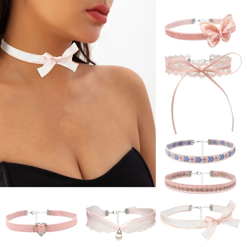 SPT* หัวใจหรูหราดอกไม้Chokerสร้อยคอคอClavicle Chainเครื่องประดับงานแต่งงาน