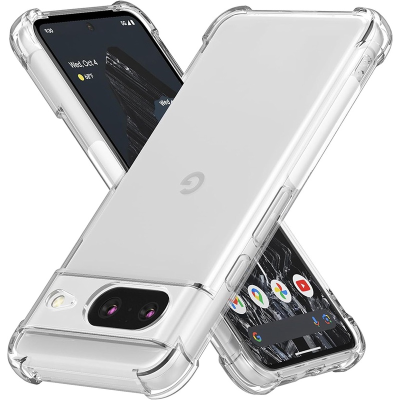 สําหรับ Google Pixel 8 / 8 Pro / 7 / 7a / 7 Pro / 6 / 6a / 6 Pro Crystal Clear Cover Anti-Scratch เคสกันกระแทก TPU ราคา ถูกที่สุด ดีลบีเคเค แกลเลอรีภาพที่ 8