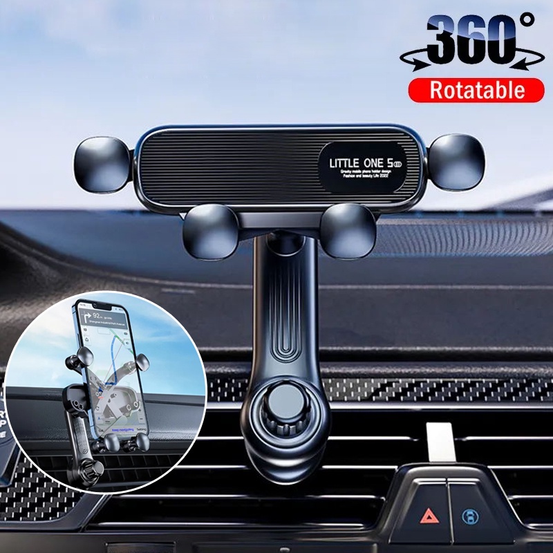 360° ขาตั้งโทรศัพท์มือถือ GPS แบบหมุนได้ สําหรับติดรถยนต์