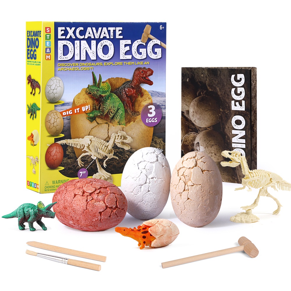 Children's Science Toys Dinosaur Eggs Tyrannosaurus Rex Triangle Skeleton Model Archaeological Excav