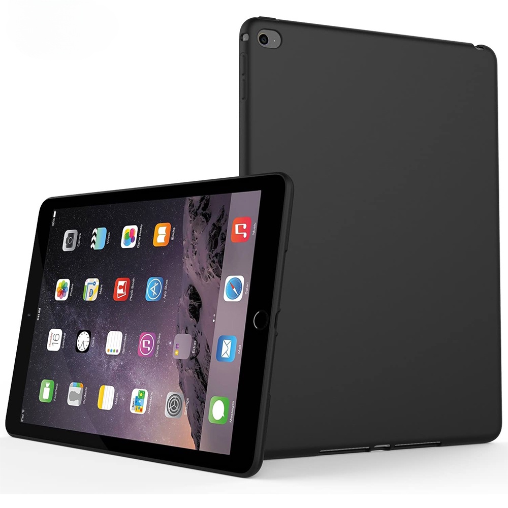 เคสซิลิโคน TPU แบบนิ่ม สีดํา สําหรับ Apple iPad Air Mini Pro 2 3 4 5 6 7 8 9 7.9 8.3 9.7 10.2 10.5 10.9 11 2020 2021 2022 10.2 7th 8th 9th Gen