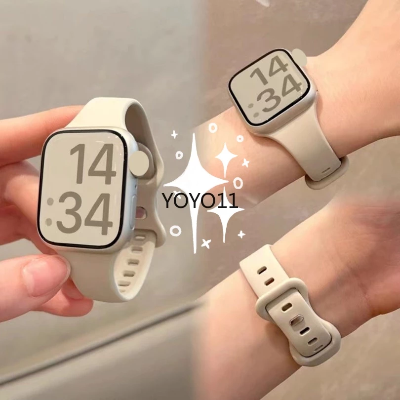 สายรัดซิลิโคนสําหรับ แอปเปิล ดู ชุด 10 46มม 49มม อัลตร้า 2 44มม. 41มม. 42มม. 45มม. 40/38มม. สร้อยข้อมือกีฬาสําหรับ ฉันดู ชุด 9 8 7 6 5 4 3 2 1สายรัดข้อมือ