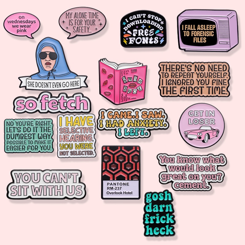 เข็มกลัดโลหะ รูปภาพยนตร์ "mean Girls" ภาษาอังกฤษ ของขวัญสําหรับหมอ