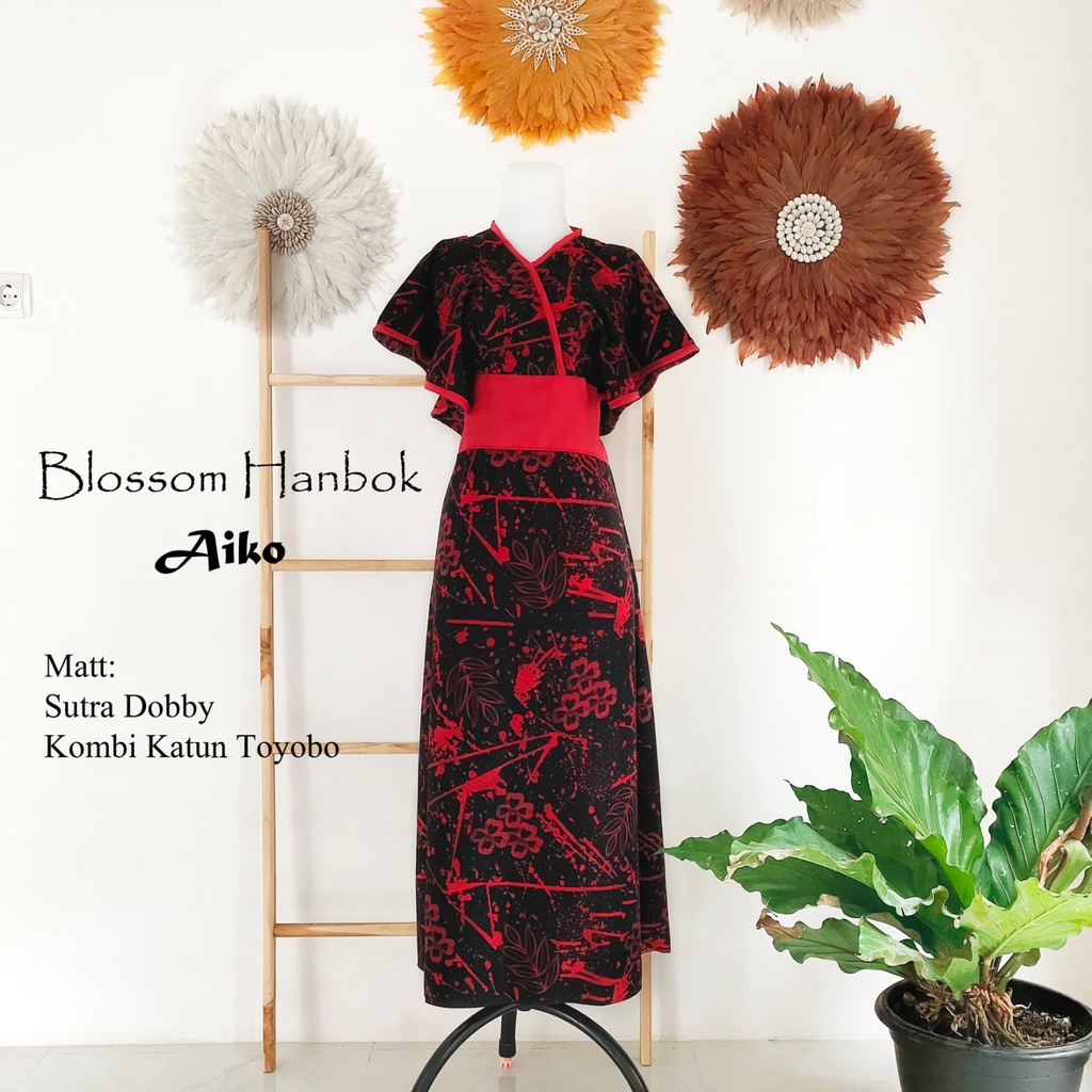 Aiko's BLOSSOM HANBOK / HANBOK DRESS / ชุดเดรสที่ไม่ซ้ําใคร / ชุดเดรสฮันบ็อก สวยงาม / ชุดฮันบก จีน / ชุดบาติกฮันบก