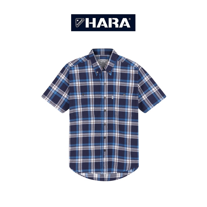 HARA เสื้อเชิ้ตลายสก็อตแขนสั้น HMGS-048101