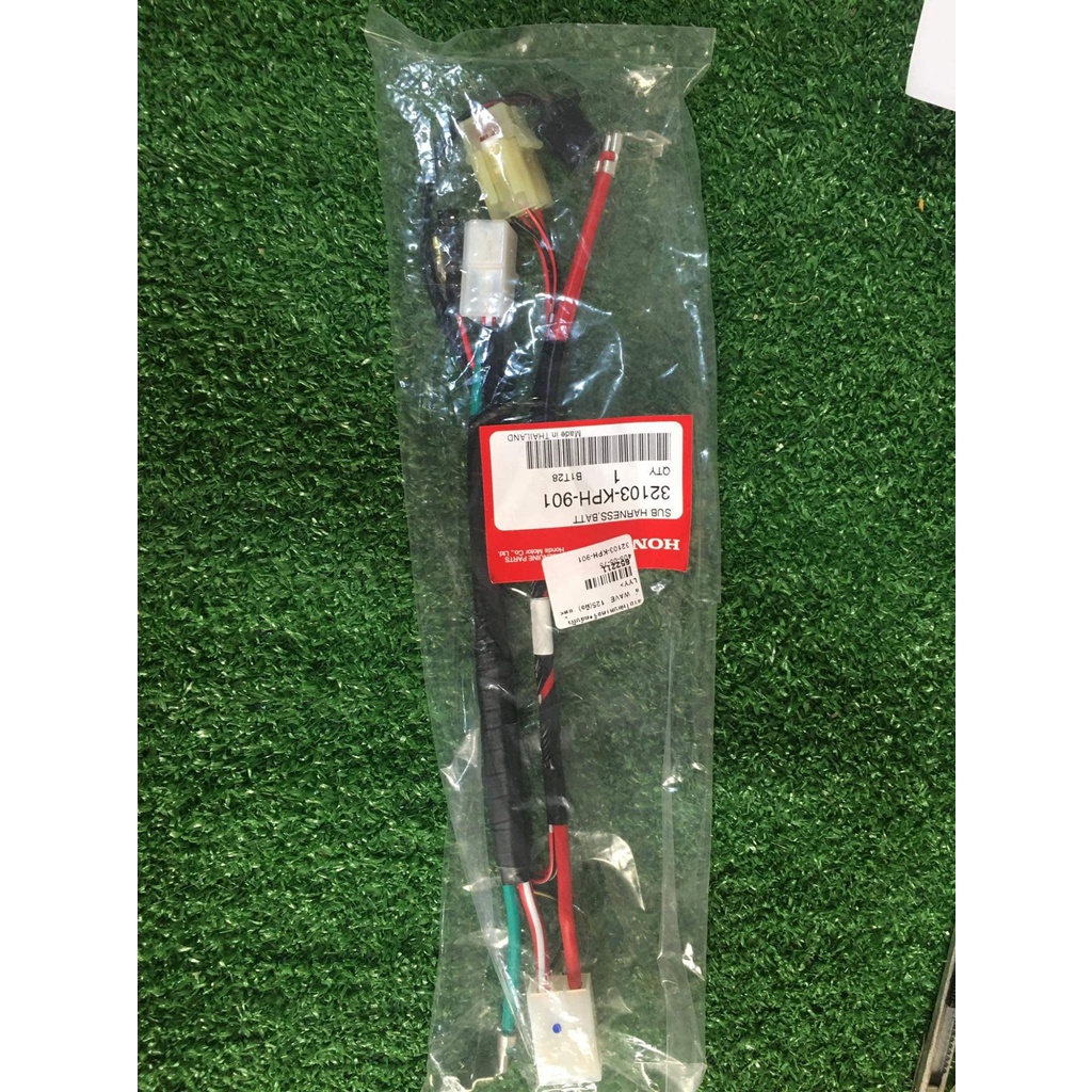 สายไฟ ชุดขั้วไฟแบต แท้ศูนย์ สตาร์ทมือ wave125s wave125r รุ่นคาร์บู ระหัส 32103-KPH-901