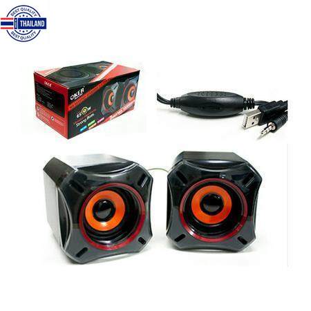 OKER ลำโพง usb Speaker 2.0 650W M8 สีดำ