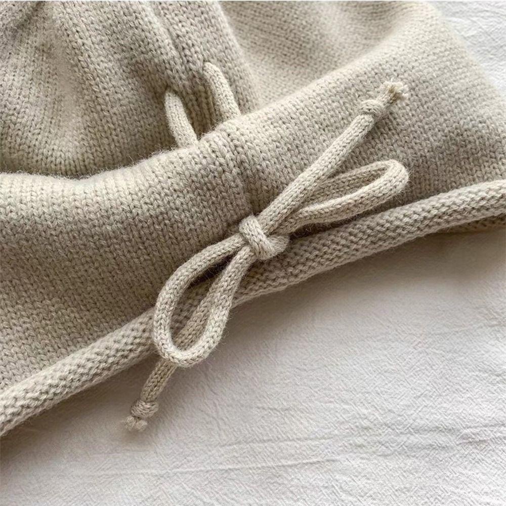 Mh หมวกบีนนี่ถัก สีพื้น อบอุ่น สไตล์ฮิปฮอป ฤดูหนาว สําหรับผู้ชาย - รูปที่ 7