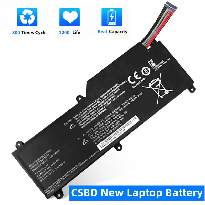 แบตเตอรี่แล็ปท็อป LBH122SE  for LG U460 U460-G U460-K.AH50K AH5DK U460-M.AFB5L 7.6V 48.64WH