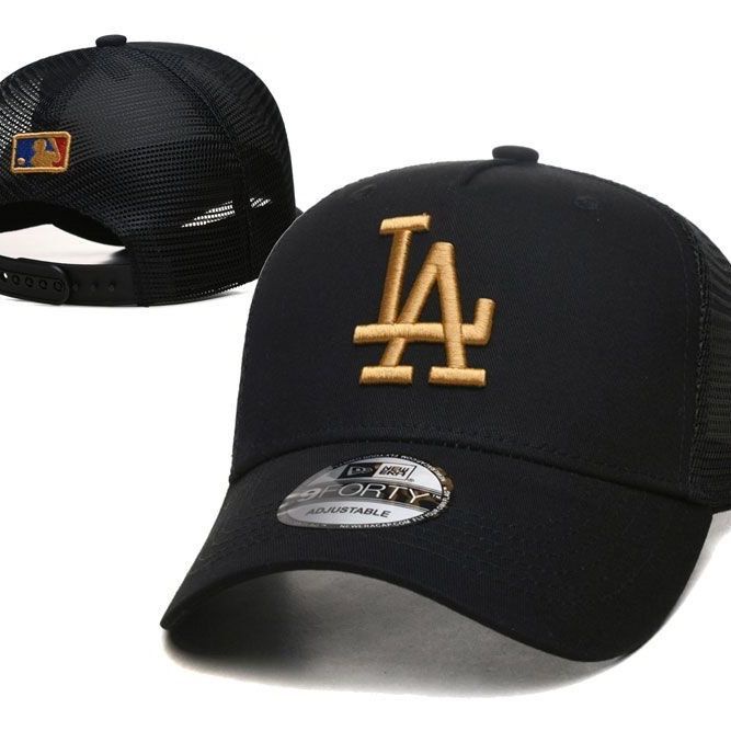 La Hat หมวกเบสบอล Unisex Couples Cap Male Korean Dodgers Hat Casual Sports Peaked Cap Student