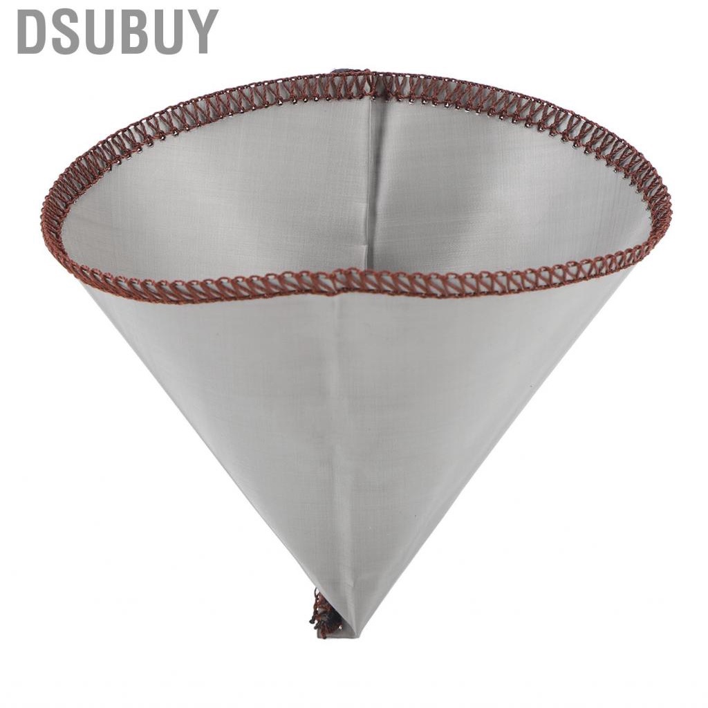 Dsubuy กรวยกรองกาแฟแบบใช้ซ้ำได้รูปทรงตาข่ายไร้กระดาษสแตนเลสอย่างดี