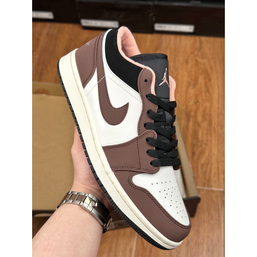 Air Jordan 1 Low SE 'Light Chocolate/Crimson Bliss' Aj1 DC6991-200 Nike Sneakers Women Men Shoes