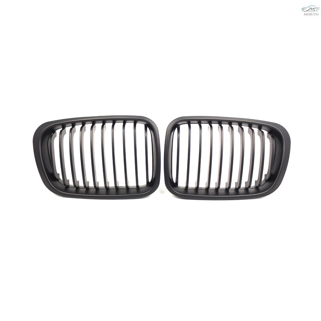 กระจังหน้า สีดําด้าน สําหรับ BMW E46 3 Series 4 Door 1998-2001 2 ชิ้น