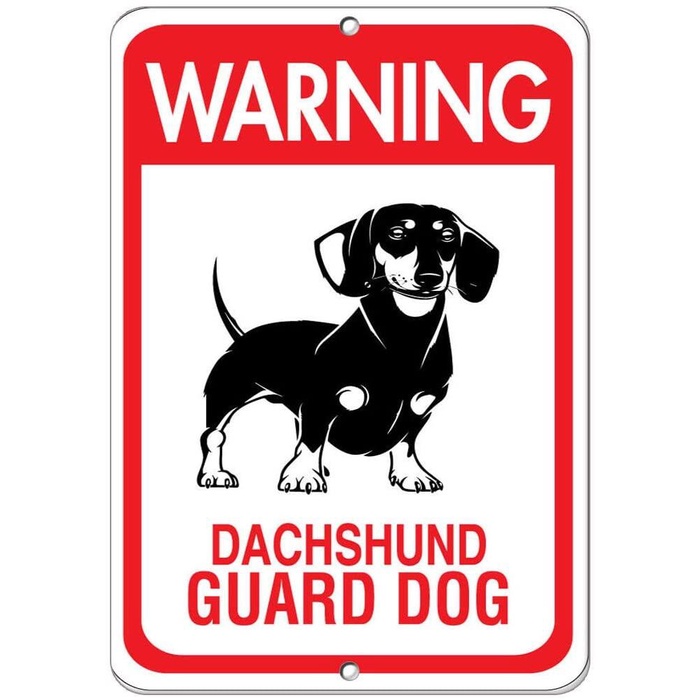 สติกเกอร์ไวนิล ลายสุนัข สัตว์เลี้ยง สุนัข Dachshund Guard