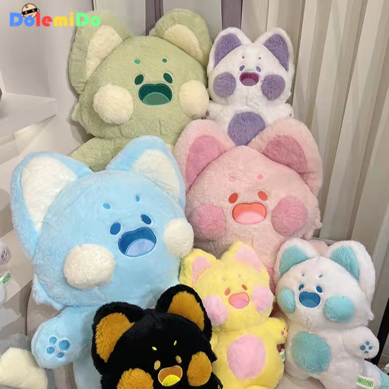 [พร้อมส่ง] ตุ๊กตาแมว Dudu Meow Esther Little Book Douyin Dudu Meow Dudu ผ้ากํามะหยี่ขนนิ่ม สีเขียว ข