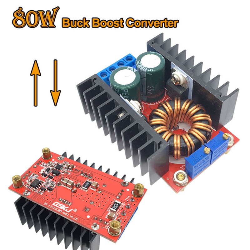 DC-DC 9-35 ถึง 1-35V 80W Professional Step Up Down โมดูล DC DC CC CV Buck Boost Converter 80W Buck B