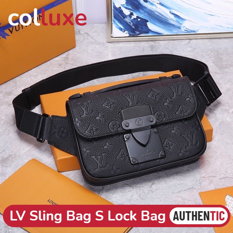 แบรนด์ใหม่และเป็นของแท้/หลุยส์วิตตอง Louis Vuitton SLING BAG รุ่น S-LOCK Men's Belt Bag 8" กระเป๋าคาดเข็มขัดผู้ชาย