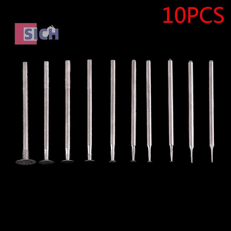 [Sich] 10 ชิ้นอุปกรณ์เสริมดอกสว่านเจียรบางเฉียบ T Shank ติดตั้งเครื่องมือจุดใหม่