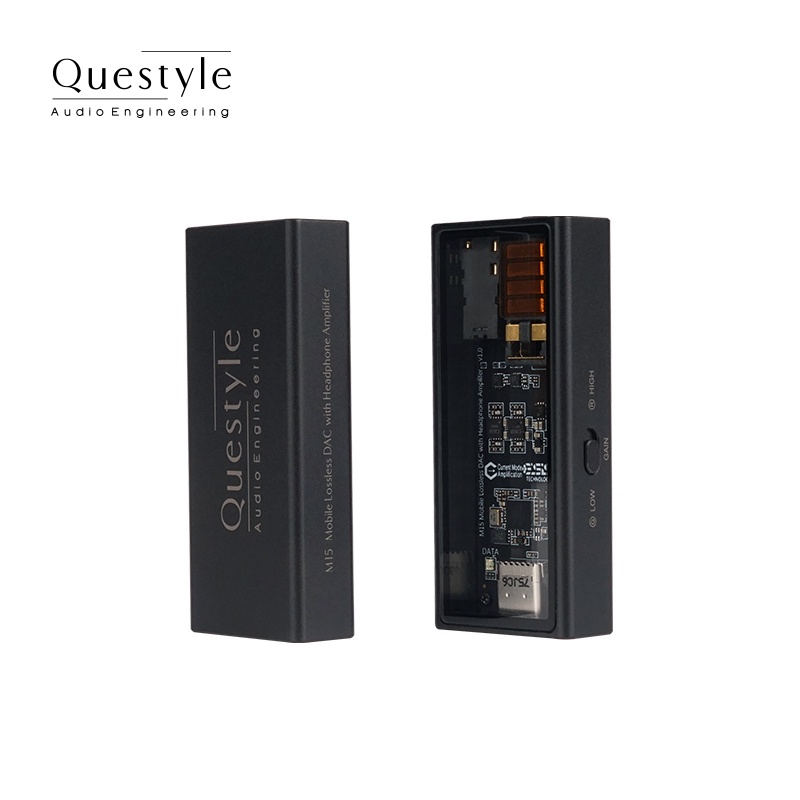 Questyle พอร์ตเอาท์พุต M15 Mobile DAC/Amp รองรับ Tidal MQA Music Lossless (3.5 มม. ปลายเดี่ยว สมดุล 