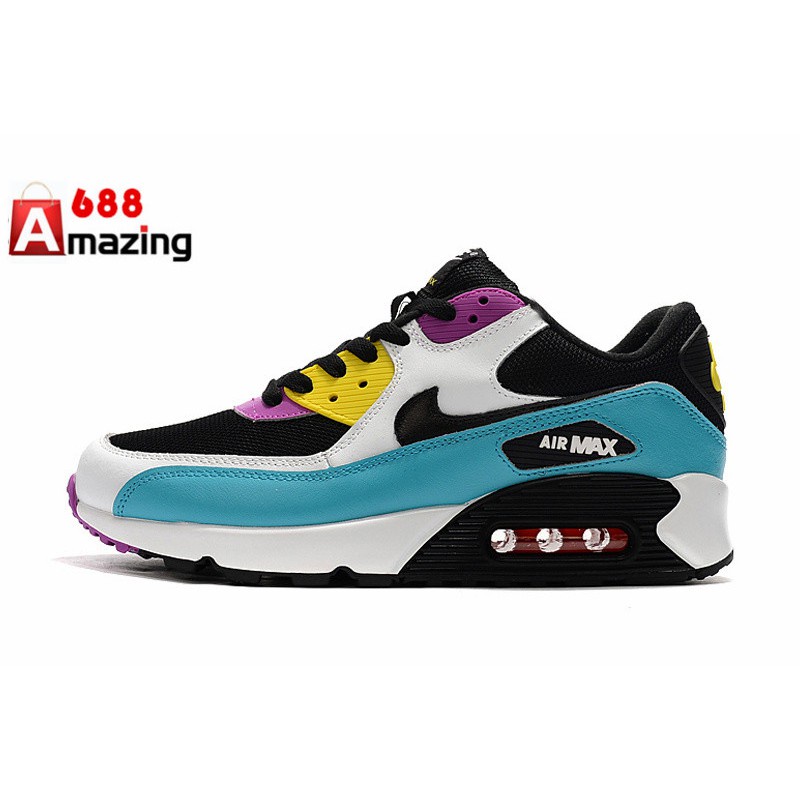 Nike AIR MAX 90 RUNNING SHOES รองเท้าผ้าใบ สีดํา สีเทา สําหรับผู้ชาย ไซซ์ 40-45