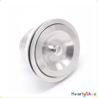 HeartyShop สะดืออ่างล้างจาน 201 วัสดุสแตนเลส ตะกร้ากรองเศษอาหาร Kitchen Sink Strainer
