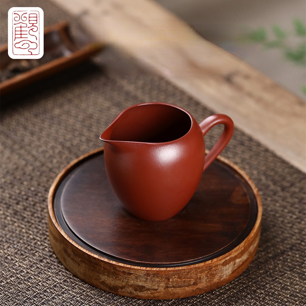 [Guanyun] Yixing Raw Ore Dahongpao ชุดถ้วยชา เปิดไหล่