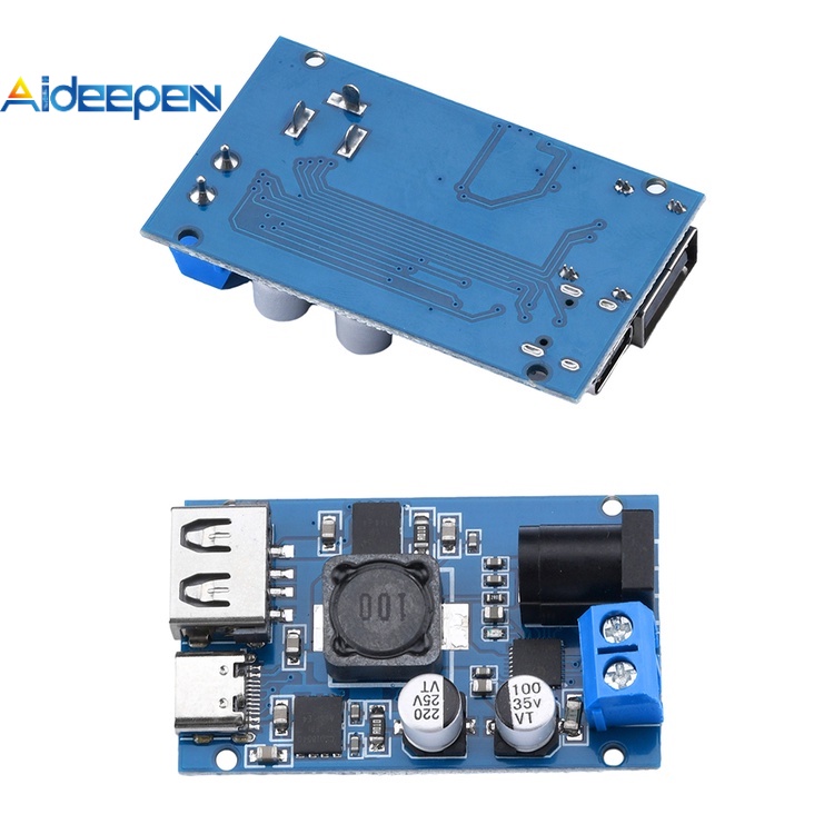 Aideepen DC8.2V-32V ถึง QC3.0 / PD3.0 / PPS โปรโตคอลหลายตัว รถ สเต็ปดาวน์ โมดูลชาร์จ USB