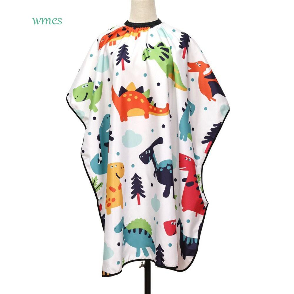 Wmes1 ผ้าคลุมตัดผมเด็ก นุ่ม มืออาชีพ การ์ตูน ผ้าคลุมตัดผม, ดูแลผม จัดแต่งทรงผม ย้อมสี น่ารัก ตัดผม กันน้ํา ชุดตัด