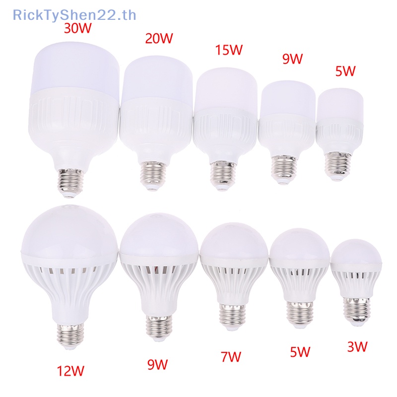 RickTyShen หลอดไฟ LED 12V ไฟ LED 5W 7W 9W 12W15W 20W 30W สําหรับหลอดไฟ LED12-85V TH