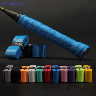MyriadU เทปเหงื่อเทนนิส Handlebar Anti-Slip ไม้แบดมินตัน Grips ความยืดหยุ่น Sweatband เบ็ดตกปลา Dumbbel ปกป้อง TH
