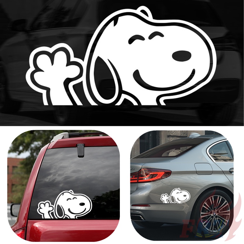 ❤ Hi - Snoopy Cartoon Mini Car Stickers ❤ 1Pc Fashion Car Doodle Stickers