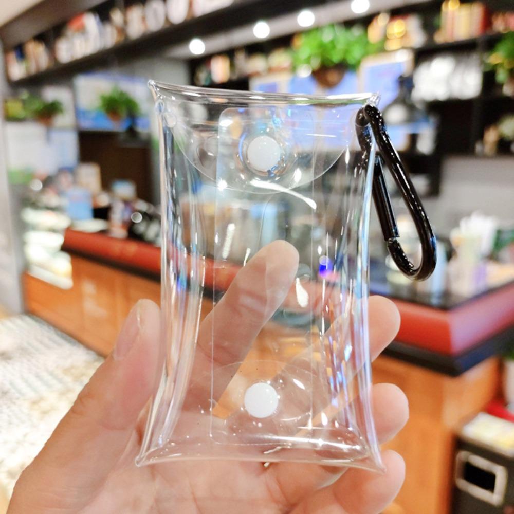 Tonfashion กระเป๋าเก็บเหรียญ PVC ใส ขนาดเล็ก ทนต่อสิ่งสกปรก ใส ขนาดเล็ก สําหรับผู้หญิง