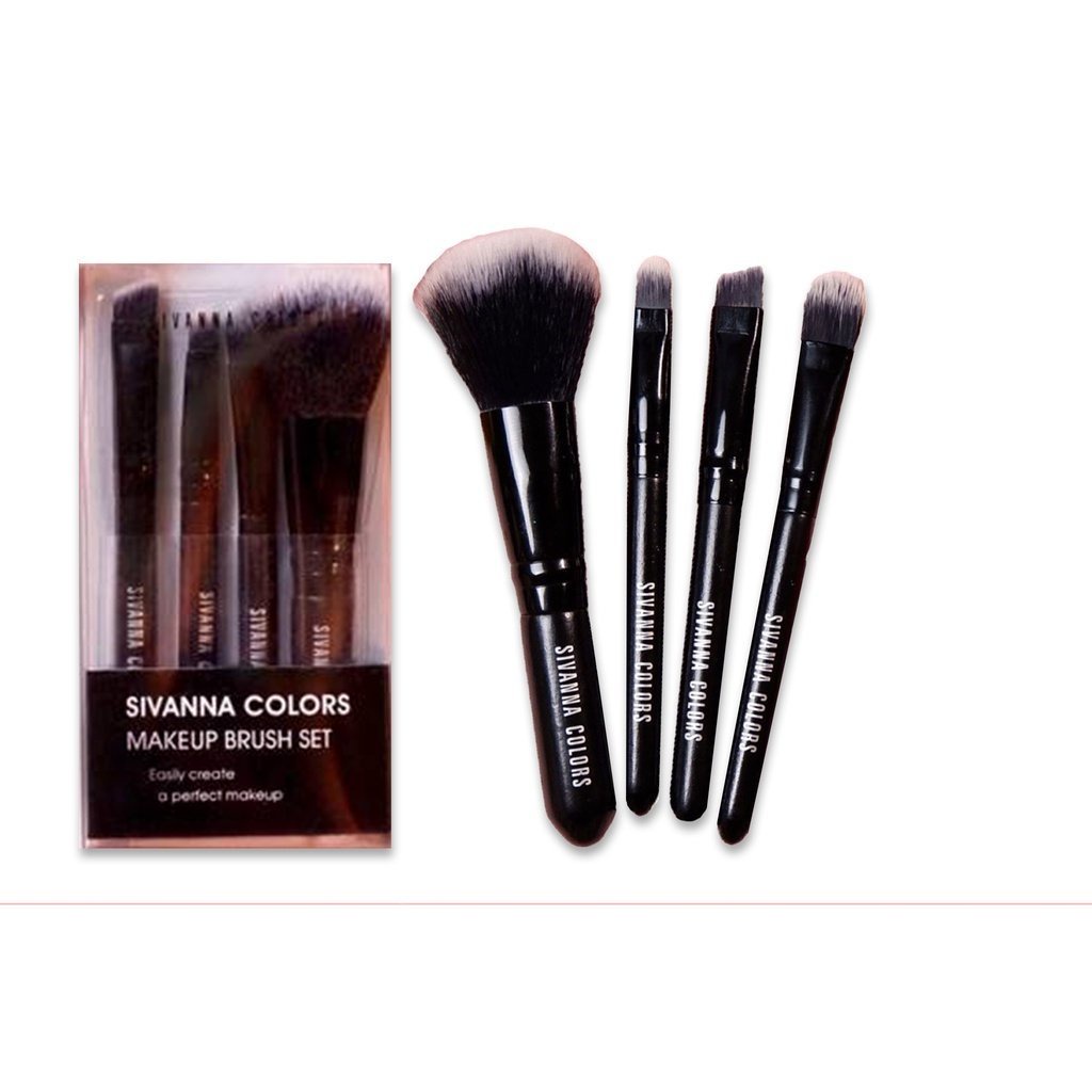♦️ของแท้·ส่งด่วน·ถูก♦️Sivanna Color Pro Makeup Brush Set #BR191 : ซิวานน่า ชุด เซต แปรงแต่งหน้ามินิ 4 ชิ้น dayse
