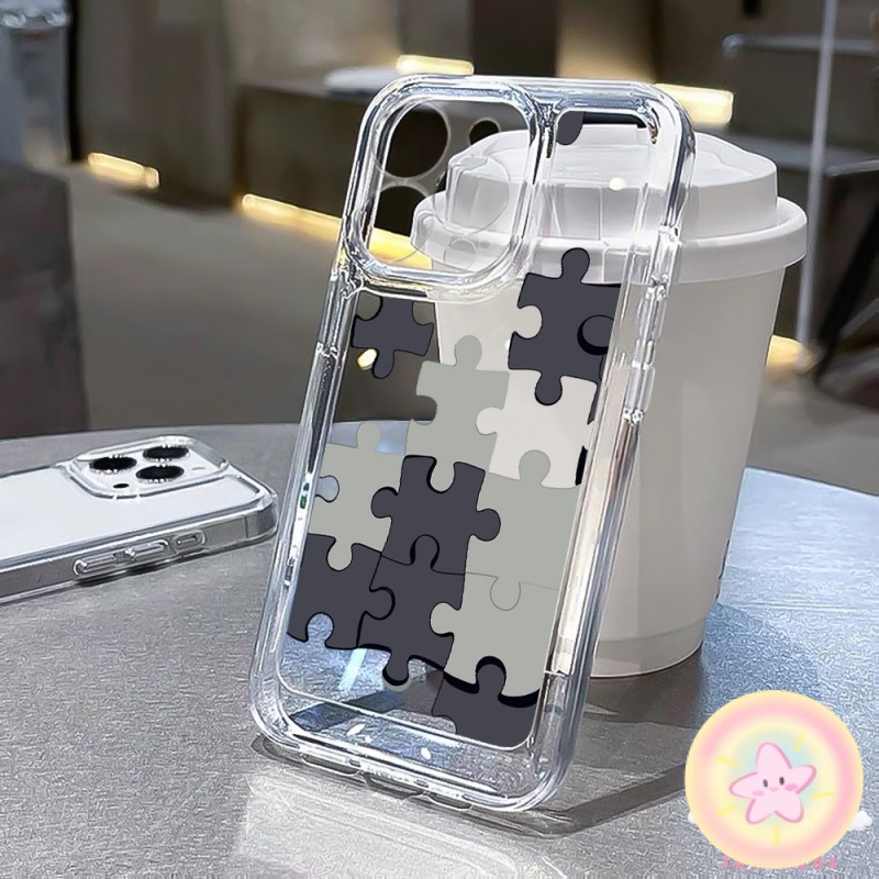 ปริศนาจิ๊กซอว์ เคส OPPO A57 A77s A78 A79 5G A98 Reno 7 8 8Z 8T 10 Find X5 Pro realme  8 9i 10T 11 pr