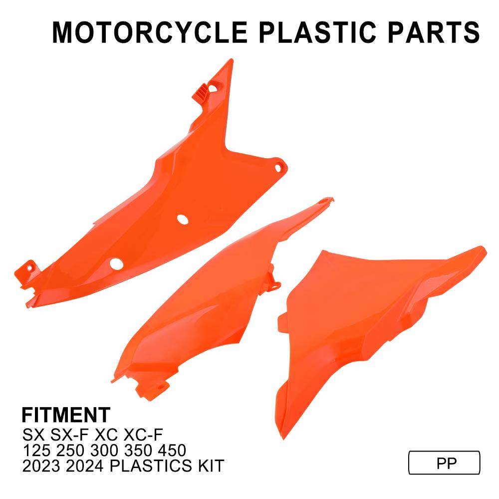 Jfg MOTO แฟริ่งด้านข้าง ด้านหลัง สําหรับรถจักรยานยนต์ SX SX-F XC XC-F 125 250 300 350 500 KTM MOTOCROSS BODY COVER 2023 2024 1 คู่