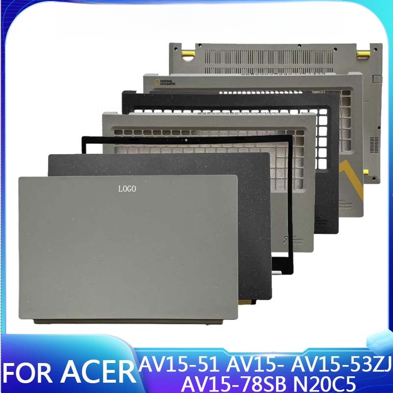 ใหม่ ฝาครอบแล็ปท็อป LCD ด้านหน้า ฝ่ามือ ด้านล่าง แบบเปลี่ยน สําหรับ Acer AV15-51 AV15-52 AV15-53 AV1