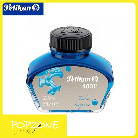 น้ำหมึกขวด Pelikan 4001 ขนาด 62.5 มล. สีฟ้าอมเขียว (Turquoise)