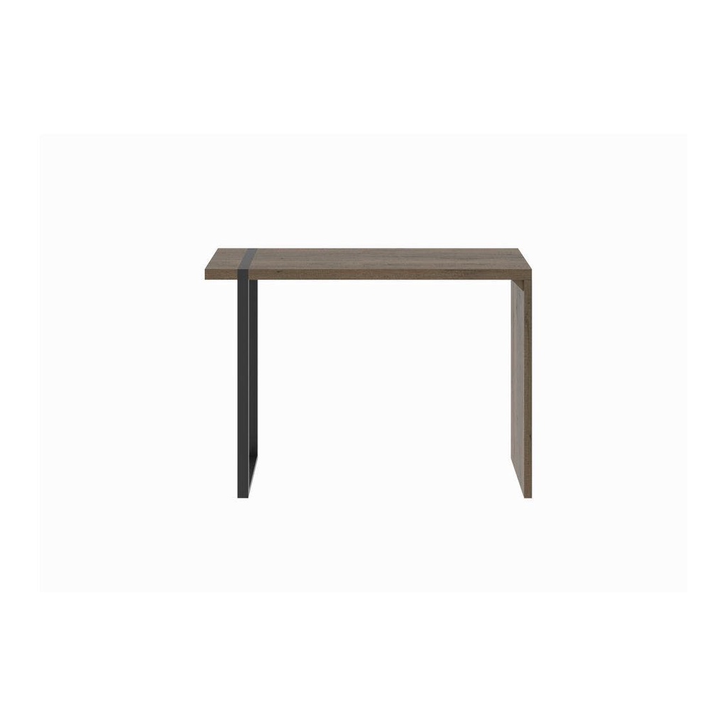 SB Design Square โต๊ะบาร์ขาเหล็กท๊อปไม้ รุ่น Trailor สีไม้เข้ม (150x40x105 ซม.)  แบรนด์ SB FURNITURE