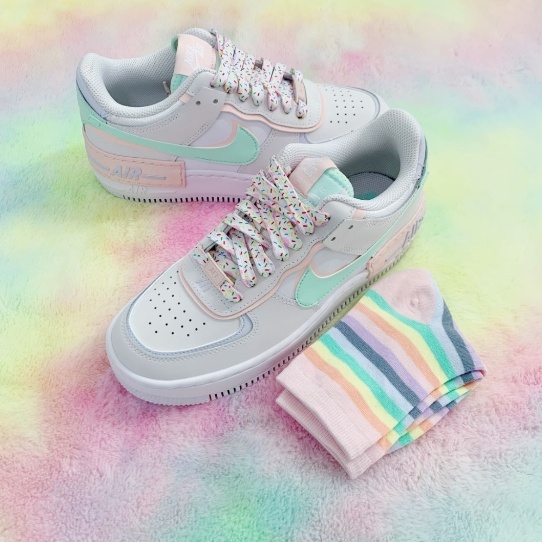 Nike Air Force 1 Low Shadow "Atmosphere" White Pink (ของแท้ 100%) รองเท้า free shipping