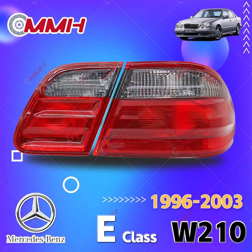 Mercedes Benz E ไฟท้าย W210 ไฟท้าย 1996-2003 เสื้อ​ไฟท้าย ไฟท้าย​แต่ง ไฟท้ายไฟเบรค​ ไฟเลี้ยว Taillamp Taillight ไฟท้าย​ พร้อมทับทิม ไฟท้ายกันชนหลังสําหรับ​ ทับทิมในฝาท้ายไฟท้าย ไฟเบรก ไฟสัญญาณเตือน