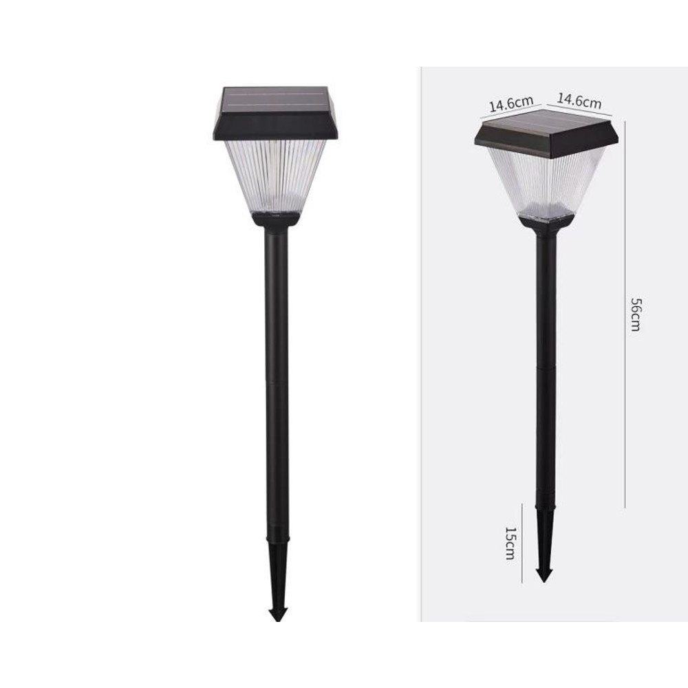 LOCAL789 EILON โคมไฟโซลาร์เซลล์สนามหญ้า 3W ปรับได้ 2 แสง รุ่น EZTD-TYN-FC02 สีดำ ร้านอยู่ในไทย