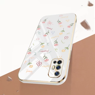 เคส Vivo V17 V19 Neo เต็มจอ ดอกไม้ขนาดเล็ก กันกระแทก ซิลิโคน เคสโทรศัพท์ ฝาครอบป้องกัน