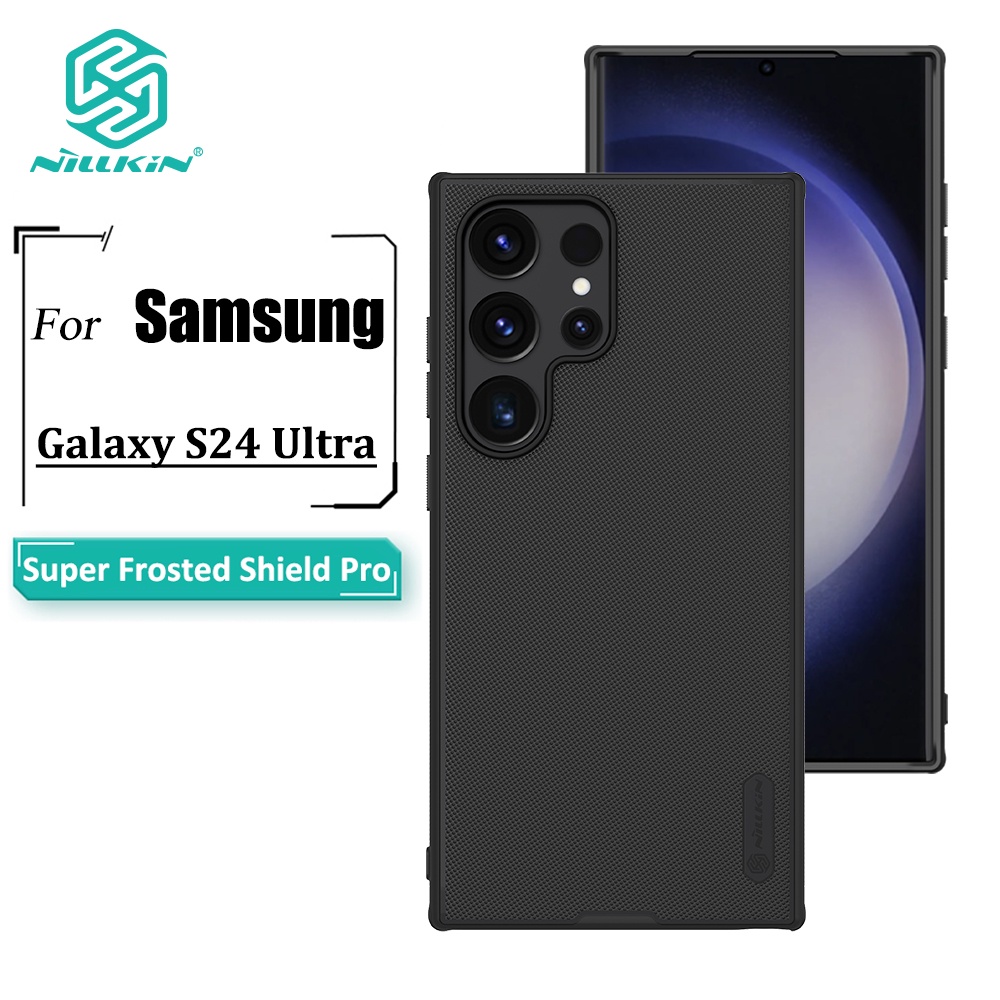 Nillkin Super Frosted Shield Pro เคส สําหรับ Samsung Galaxy S24 Ultra เคสโทรศัพท์ บางพิเศษ เคลือบด้าน TPU + PC ป้องกันลายนิ้วมือ กันกระแทก เคสด้านหลัง